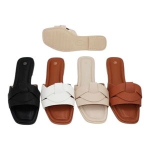 Elegant Black Women's Slide Sandals